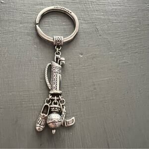 Brighton Silver Tone Golf Key Chain